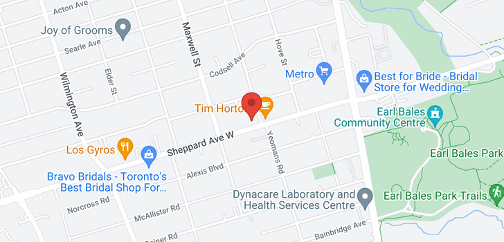map of 696 SHEPPARD AVE W